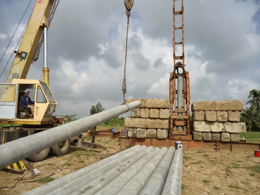 Tiện ích lõi đang được thi công